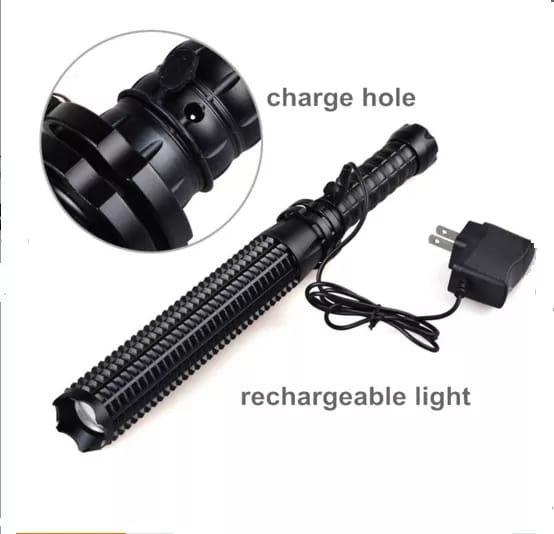 3 in 1 Electric Steel Stick- The Ultimate 3-in-1 Self Defnse Tool