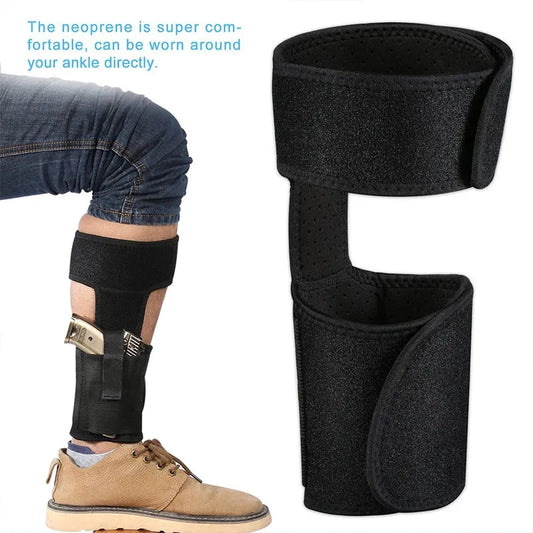 SecureDraw Ankle Holstr with Magz Pouch - Concealed Carry Comfort and Versatility