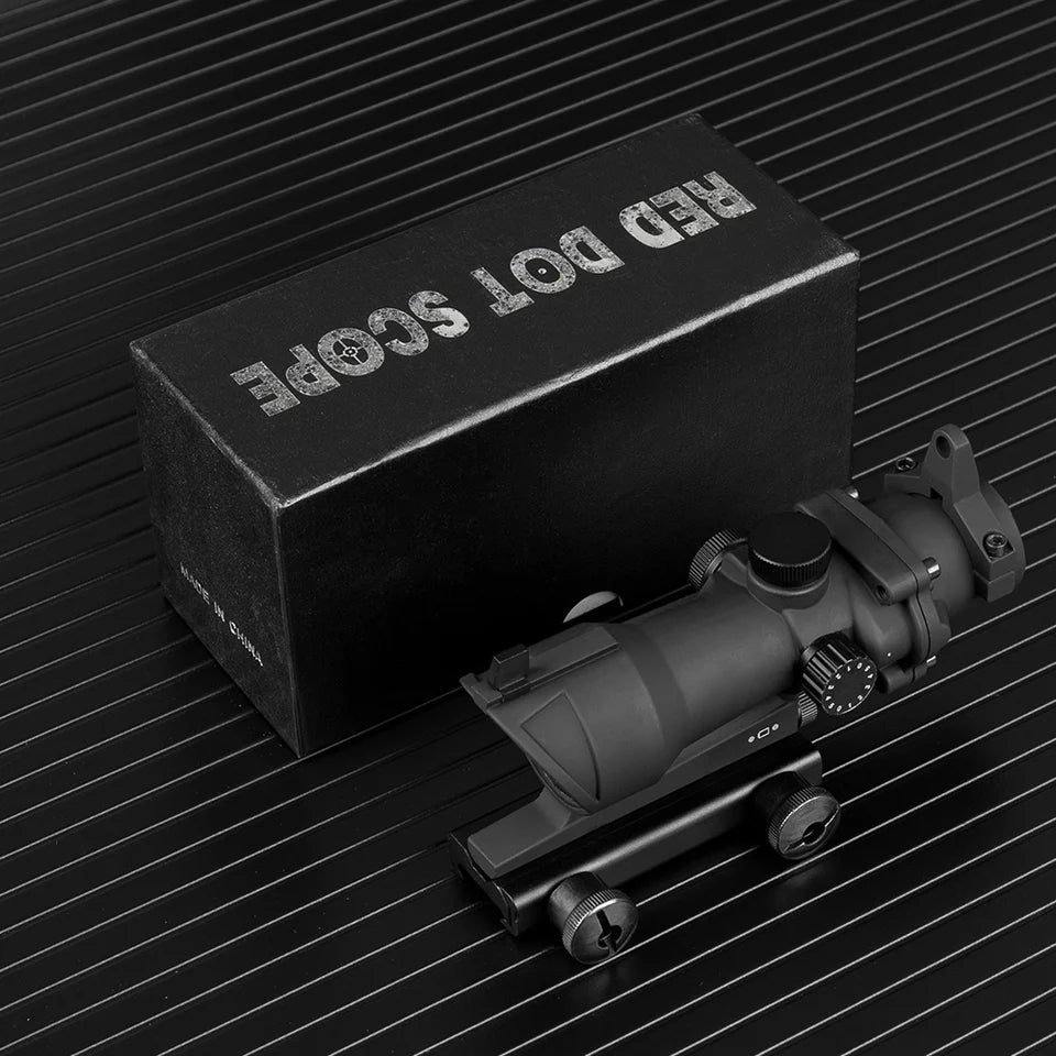 Precision View ACOG 4X32 Scope - Red Fibr Optics Edition