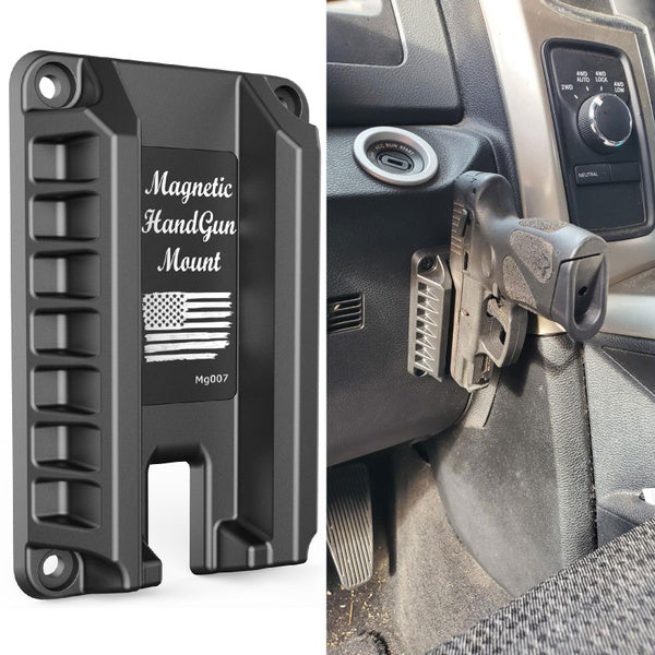 Magnetic Mount with Auto Loadr For All 9MM Pstls | Car Holster