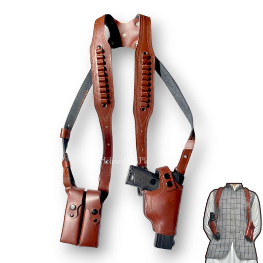 Premium Leather Holster Waistcot | (PC-04 L)