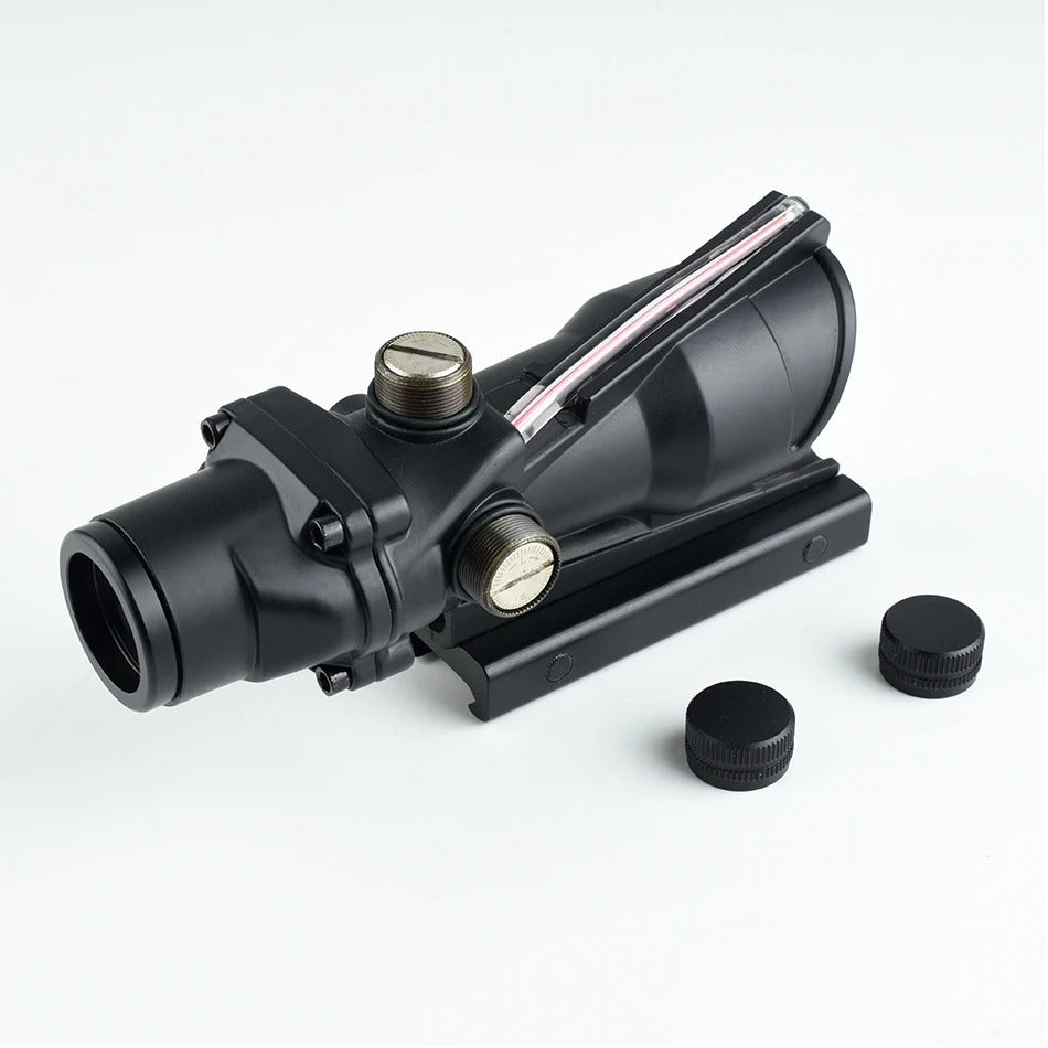 Precision View ACOG 4X32 Scope - Red Fibr Optics Edition
