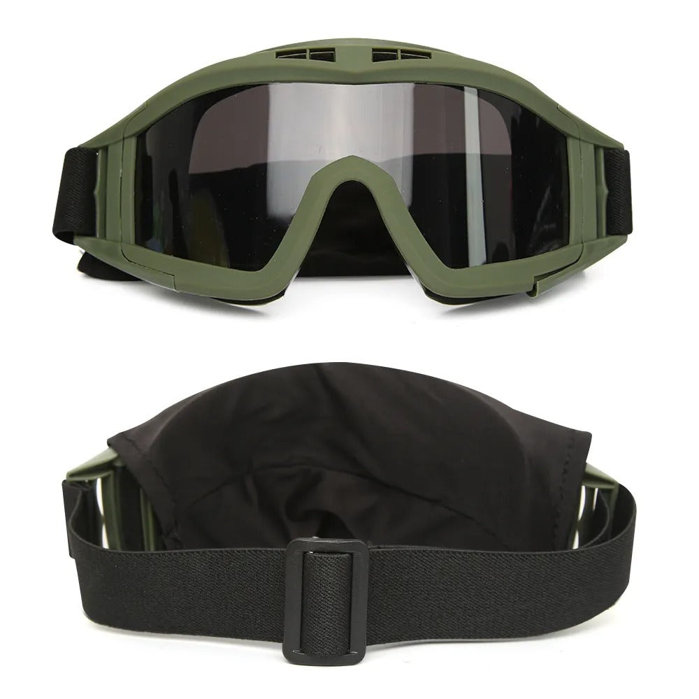 Wind Guard Tactical Goggles with 3 Interchangeable Lenses - Unparaleled Protection in Extreme Conditions