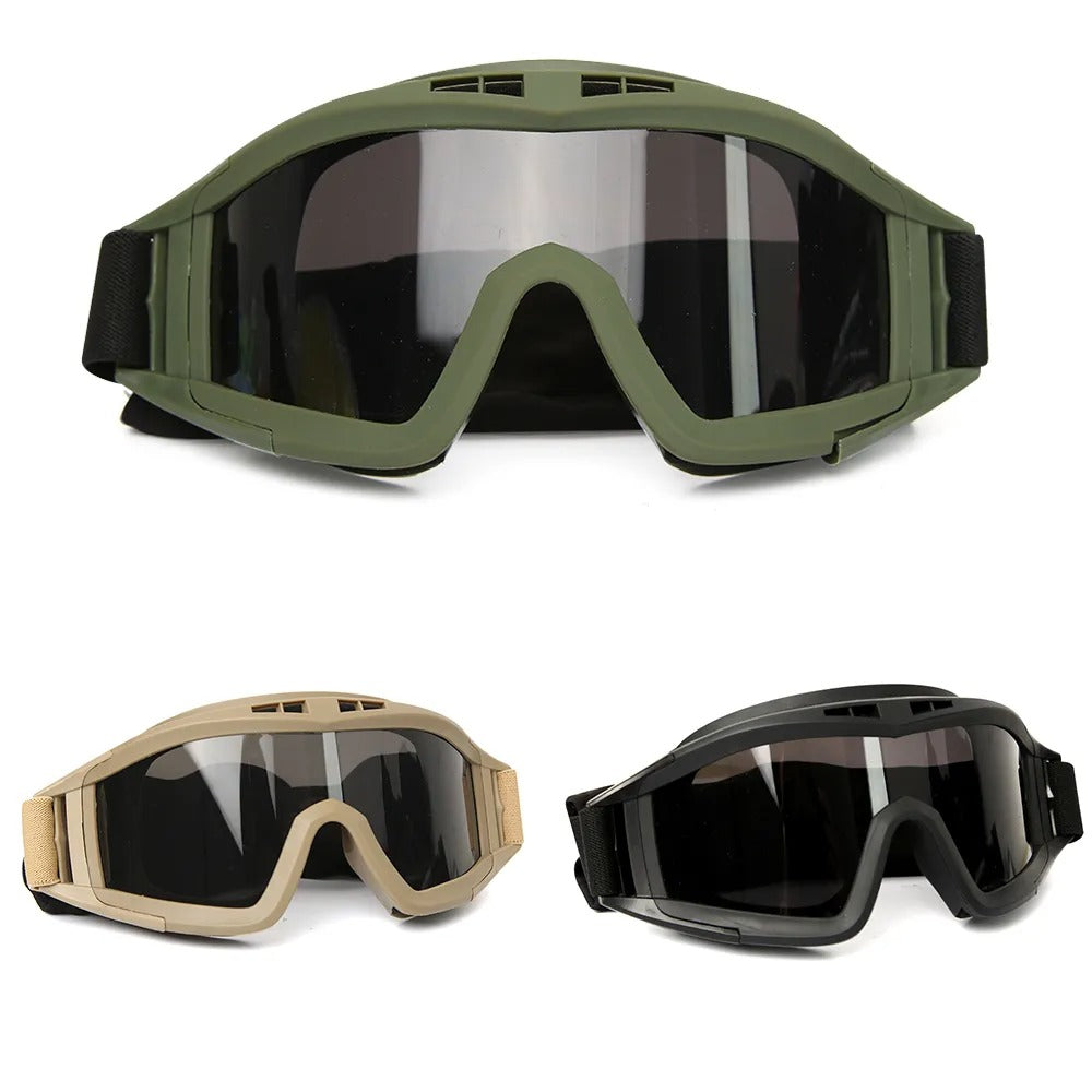 Wind Guard Tactical Goggles with 3 Interchangeable Lenses - Unparaleled Protection in Extreme Conditions