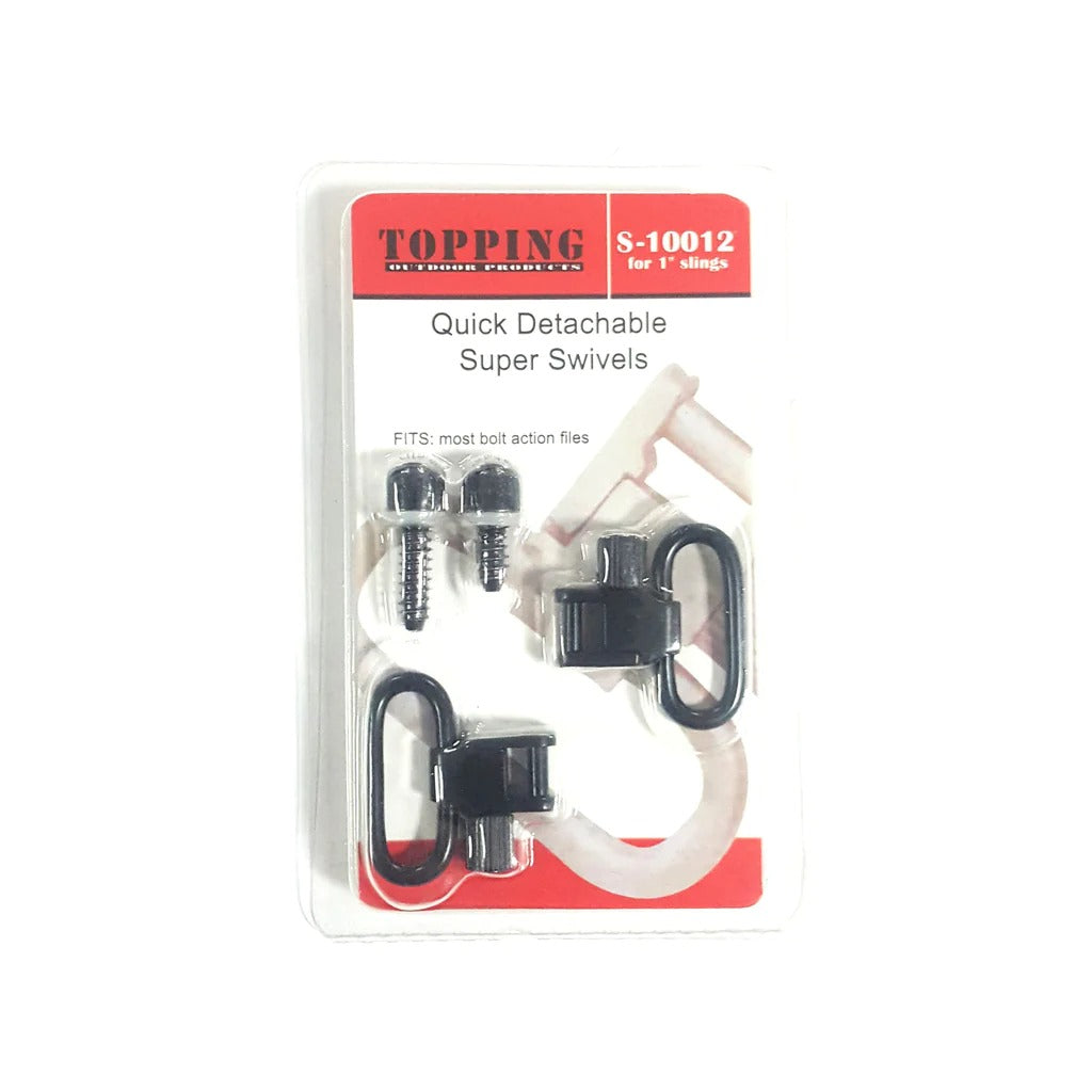 Quick Detachable Black Super Sling Swivel Mount Set S-10012 - Efortless Sling Attachment for Superior Carry