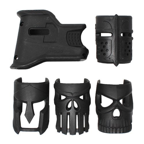 FAB Magwell Grip Package - Newest Magwell Package with 4 Replaceable Face Insrts for M16, AR-15, and AR15