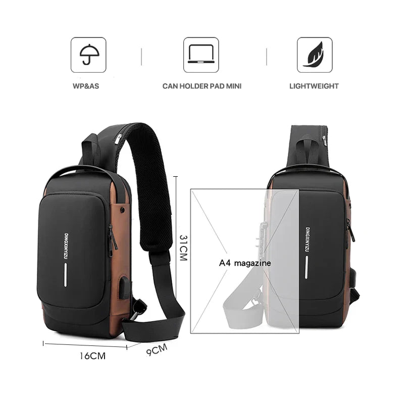 Anti-theft Crossbody Sling Bag Waterproof